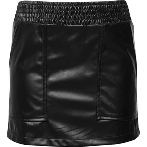 BRZ Collection Suni Deri Beli Lastikli Cepli Etek