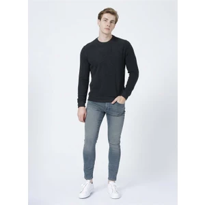 Lee Cooper Erkek Newdwade O Yaka Sweatshirt Siyah 221 Lcm 241045