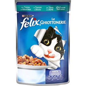 Jöle Ton Balıklı Kedi Maması 12 Adet