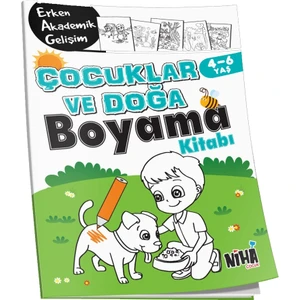 Niha Çocuk Eag Çocuklar ve Doğa Boyama Kitabı 4-6 Yaş