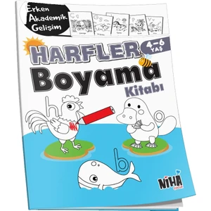 Niha Çocuk Eag Harfler Boyama Kitabı 4-6 Yaş