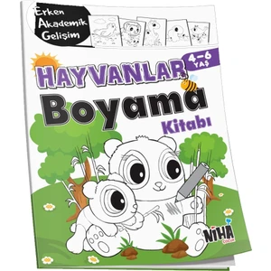 Niha Çocuk Eag Hayvanlar Boyama Kitabı 4-6 Yaş