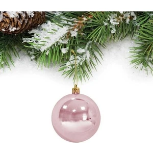 Parti Sürprizi Rose Gold Çam Ağacı 6 cm Top Süs 6 Adet