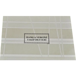 Damga Vergisi Defteri 40 Yaprak Numaralı