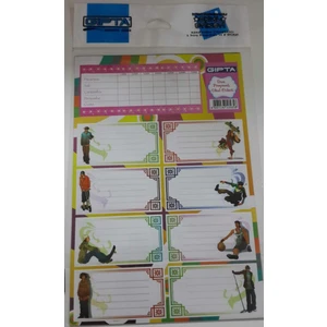 GIPTA OKUL ETİKETİ KARIŞIK