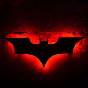 Dekor Hediyelik Batman Ledli Duvar Süsü Mdf Tablo Duvar Aksesuarı Ahşap Tablo