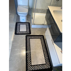 Melany 2'Li Lateks Taban Banyo Paspas Takımı (Ebat 60x100 - 60x50)