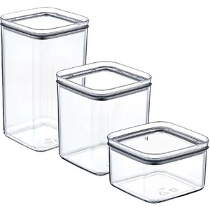Nandy Home 9 Parça Sızdırmaz Kapak Silikon Contalı Kare  Saklama Kabı Seti