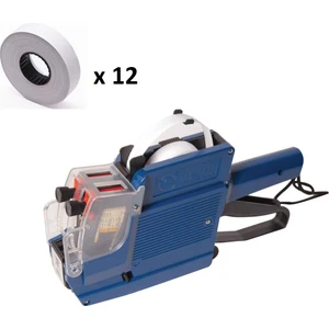 Çift Kafalı Etiket Makinesi MX6600 + 12 Rulo Etiket