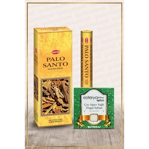 Esterya Plus Ipek Naturel  Palo Santo Hexa 120 Çubuk Tütsü ve Esterya Plus Çayağacı Sabunu Setli