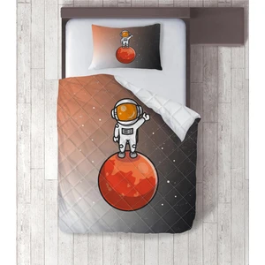 Pusula Home Küçük Astronot Dijital Baskılı Tek Kişilik Yorgan Set