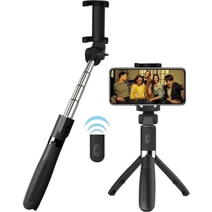 Uzaktan Kumandalı Bluetooth Selfie Çubuğu 3 Ayaklı 60 cm Tripod  L01