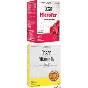 Microfer Oral Damla 30 ml + Ocean Vitamin D3 600IU Sprey 20 ml