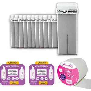 Kartuş Silver Roll-On Sir Ağda 12 Li Set + 4 Karınca Yumurta Yağı + 25 Mt. Bez