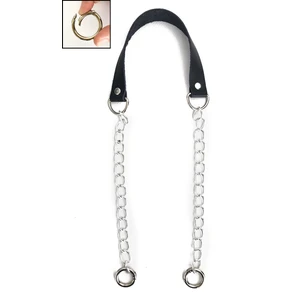 Alfa Tasarım Atölyesi Deri Ve Zincir Yaylı Halka Takım Çanta Sapı 75 Cm Aksesuar