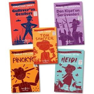 Gulliver'in Gezileri - Don Kişot'un Serüvenleri - Tom Sawyer - Pinokyo - Heidi -  5 Kitap