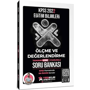 Yediiklim Yayınları 2022 KPSS EB Atölye Serisi Ölçme ve Değerlendirme Tamamı Video Çözümlü Soru Bankası