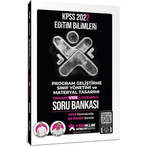 Yediiklim Yayınları 2022 KPSS EB Atölye Serisi PG Sınıf Yönetimi Materyal Tasarımı Video Çözümlü Soru Bankası