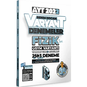 Benim Hocam Yayınları 2022 AYT Fizik Tamamı Video Çözümlü 25 + 3 Deneme Sınavı