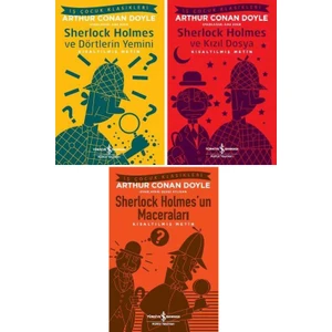 Sherlock Holmes Çocuk Klasikleri 3 Kitap Set / Dörtlerin Yemini - Kızıl Dosya - Sherlock Holmes'un Maceraları