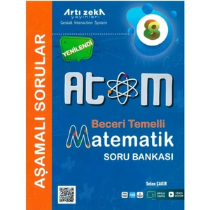 Artı Zeka Yayınları 8. Sınıf Matematik Atom Aşamalı Soru Bankası