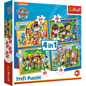Trefl Puzzle Holıday Paw Patrol 4 In 1 Çocuk Puzzle (35+48+54+70 Parça)