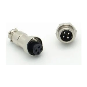 Konnektör - M12 - Erkek+Dişi - 4 Pin