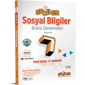 Spoiler Yayınları 7. Sınıf Sosyal Bilgiler Spoiler 18 Deneme Yeni 2022