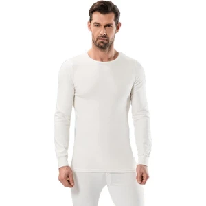 Yünlü Termal Içlik Erkek Üst Termal Ekru