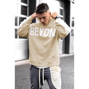 Bej Kapüşonlu Sweatshirt 5327