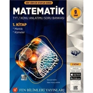 Fen Bilimleri Yayınları  9.Sınıf Dört Dörtlük Kitaplar Serisi Matematik TYT Konu Anlatımlı Soru Bankası 3 Kitap Set