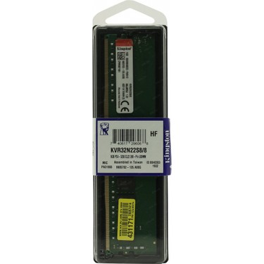 Kingston KVR32N22S8/8 8GB 3200MHZ DDR4 CL22 Masaüstü Ram Fiyatı