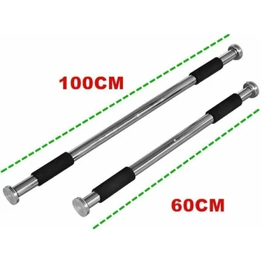 Chermik Raicon Barfiks Çubuğu 60-100 cm Ayarlanabilir Barfiks Çekme Demiri Barfiks