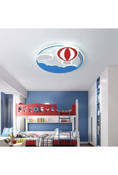 Luna Lighting Modern Çocuk Odası Bebek Odası Ledli Balon Plafonyer Renkli LED Avize