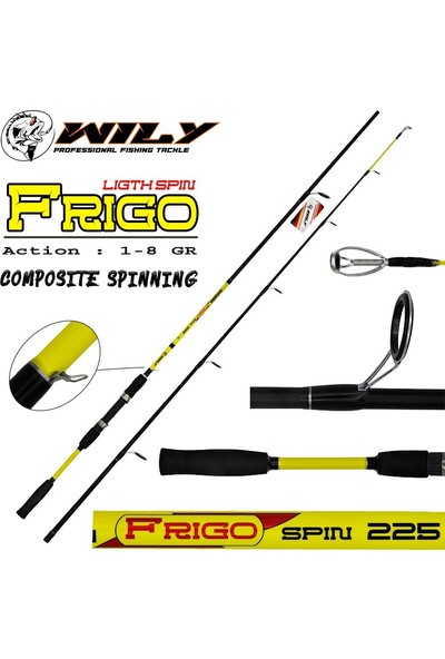 Wily Frigo Light Spin Kamış 225 cm 1 - 8 gr