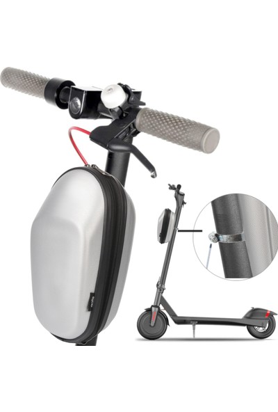 Scooter Çantası, Abs Elektrikli Scooter Ön Asma Gidon Çantası, Elektrikli Katlanır Bisiklet Çantası