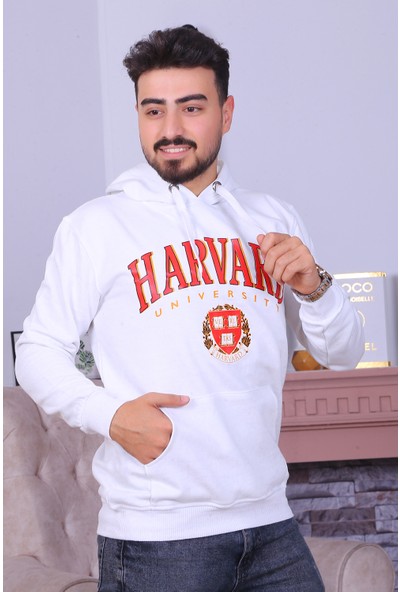 e-bizz store Harvard University Baskılı Oversize Sweatshirt