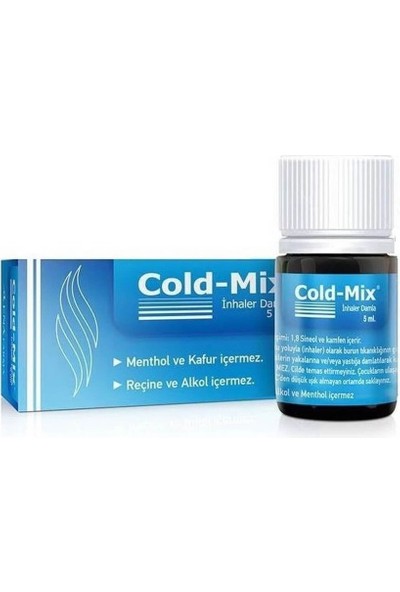 Cold-Mix Inhaler Damla Okaliptüs ve Ladin Yağları Içeren Inhaler Damla 5ml