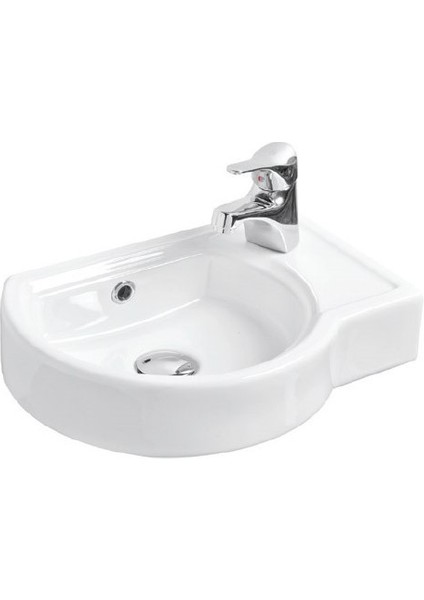 Puzzle Lavabo Sağ Delikli - Beyaz 30X43 cm