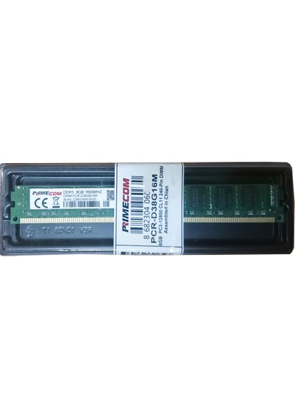 PCR-D38G16M 8GB 1600MHZ DDR3 Masaüstü 16 Chip Ram (Kingston Chip)