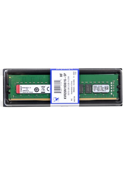 KVR26N19D8/16 16GB 2666 DDR4 Masaüstü Ram