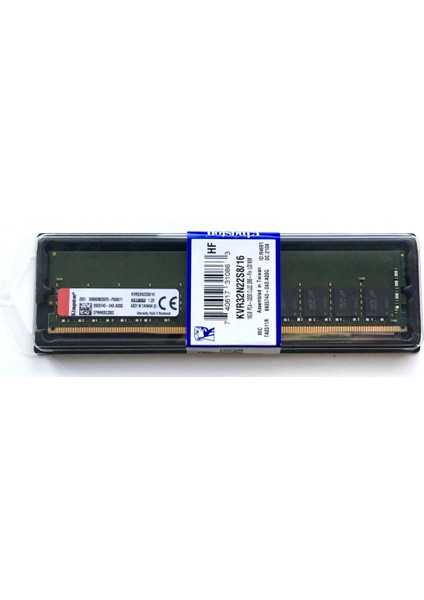 KVR32N22S8/16 16GB 3200MHZ DDR4 CL22 Masaüstü Ram