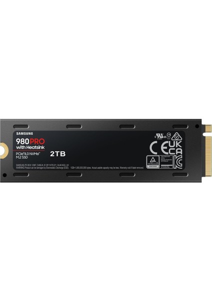 980 Pro 2TB 7000MB-5100MB PCIe 4.0 X4 NVMe M.2 2280 SSD