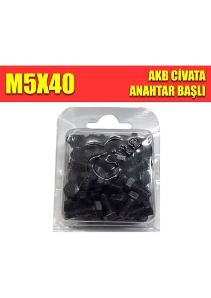 M5X40 Akb Civata - 20 Adet