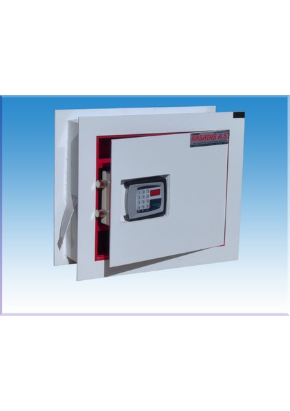 A.Ş. 00060E Gömme Elektronik Şifreli Ankastre Duvar Kasası 60 x 60 x 14 cm