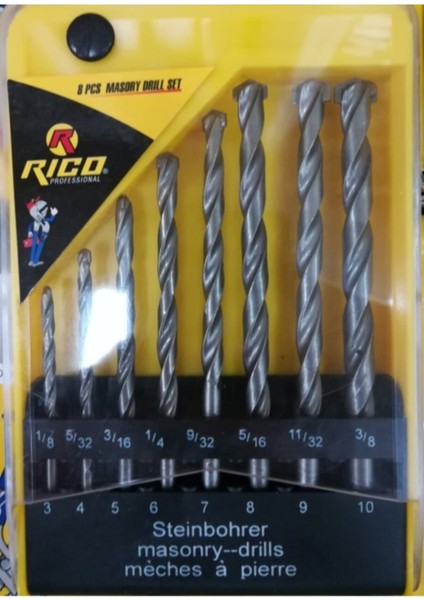 8 Parça Beton Matkap Ucu Seti Takımı