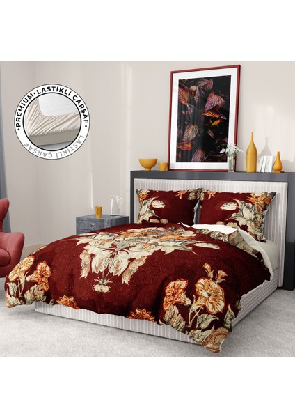 Premium Luxury Çift Kişilik Nevresim Takımı 3D Pamuk Saten Goblen Dream