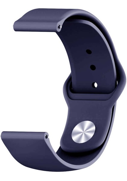 Amazfit GTS Klasik Esnek Silikon Kordon Kayış KRD-11 - Lacivert