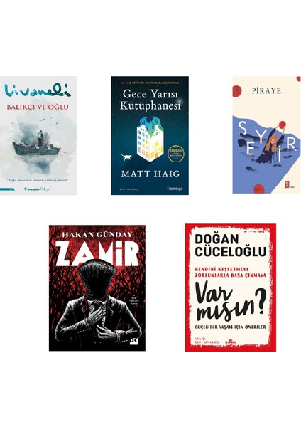 Balıkçı ve Oğlu - Gece Yarısı Kütüphanesi - Seyir - Zamir - Var Mısın ? - Kitap Seti