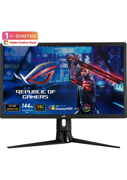 ASUS Rog Strix XG27UQR 27 inç 144Hz 1ms 4K UHD HDR10 G-SYNC IPS Gaming Monitor